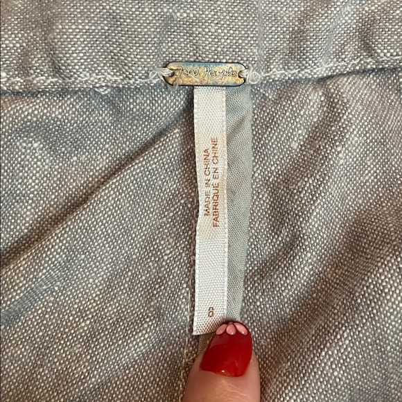 Free People Embroidered Scalloped High Waisted Shorts - Picture 4 of 5